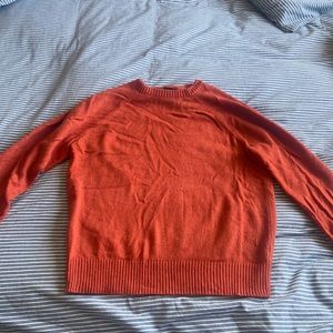 Rust/ Burnt Orange Crew Neck J-Crew Sweater, like new condition,